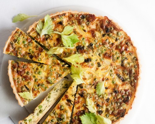 Pea and Mint Quiche - Graham's Family Dairy